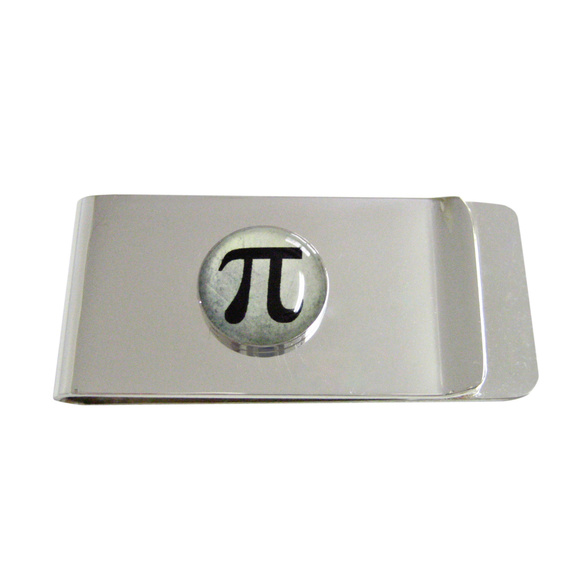 Mathematical Pi Symbol Pendant Money Clip